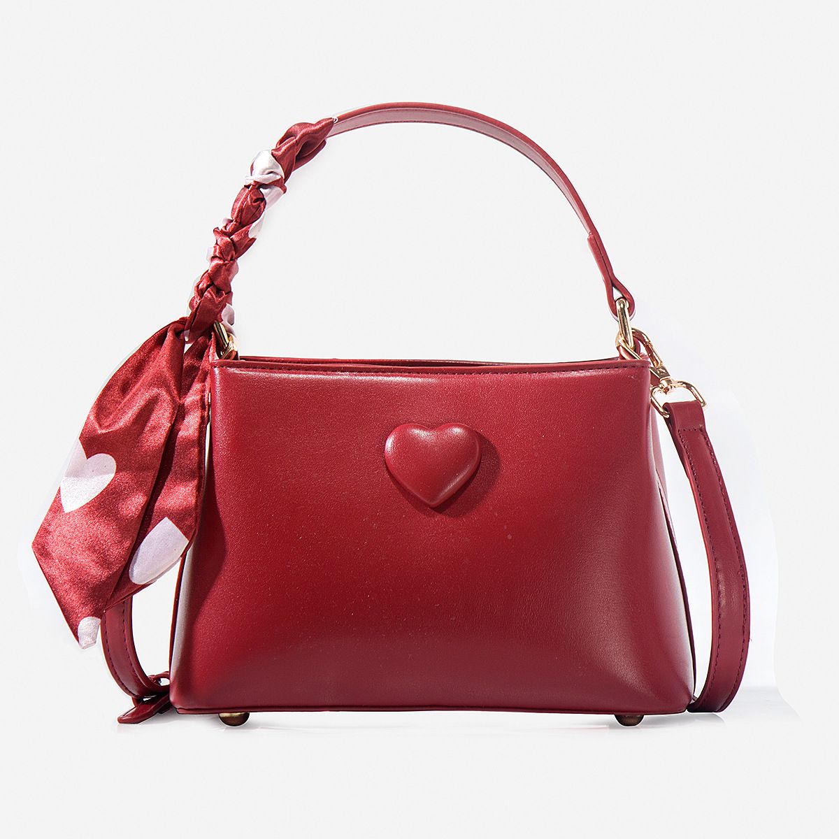 Red wedding bag, bride's wedding bag, women's 2025 new trendy retro style, large capacity portable water bucket bag, vegetable basket bag
