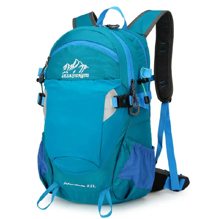 Outdoor hiking bag, large capacity hiking backpack, multifunctional stand, nylon waterproof leisure backpack