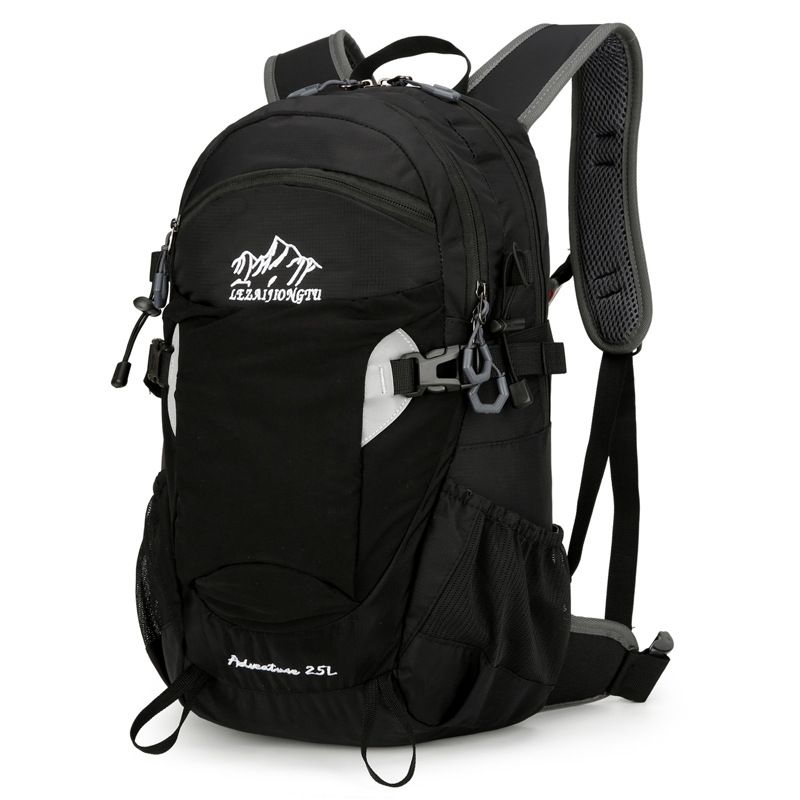 Outdoor hiking bag, large capacity hiking backpack, multifunctional stand, nylon waterproof leisure backpack