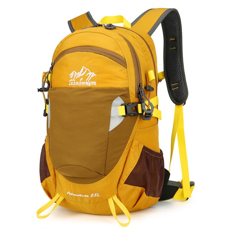 Outdoor hiking bag, large capacity hiking backpack, multifunctional stand, nylon waterproof leisure backpack