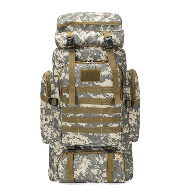 80 liter outdoor tactical multifunctional large capacity camping, hiking, cycling, hiking, backpack, outdoor supplies, travel bag