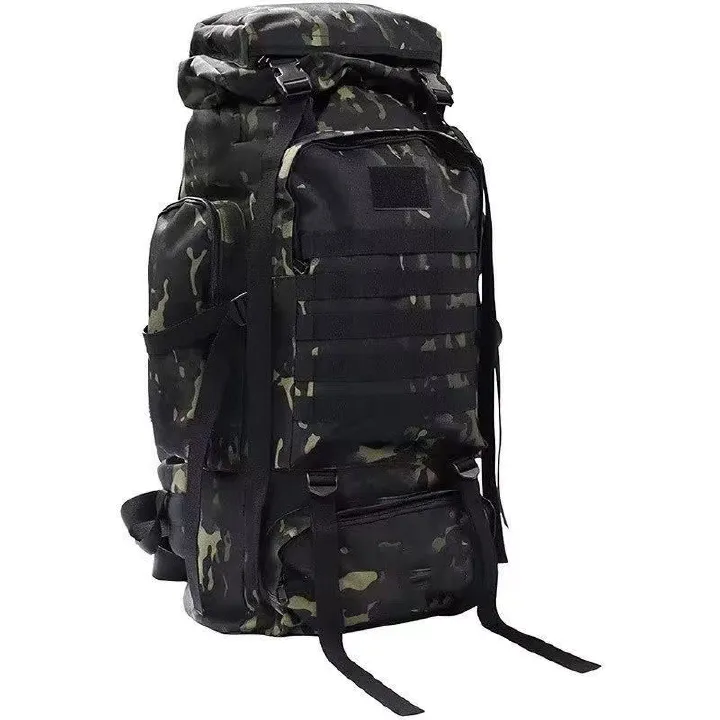 80 liter outdoor tactical multifunctional large capacity camping, hiking, cycling, hiking, backpack, outdoor supplies, travel bag