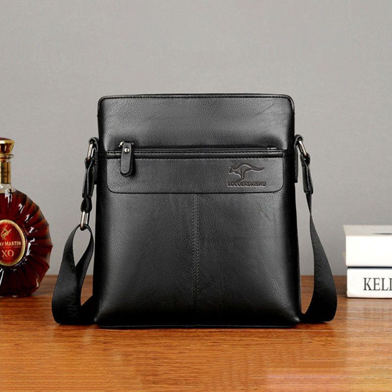 New business men's shoulder bag, large capacity casual crossbody bag, vertical men's bag