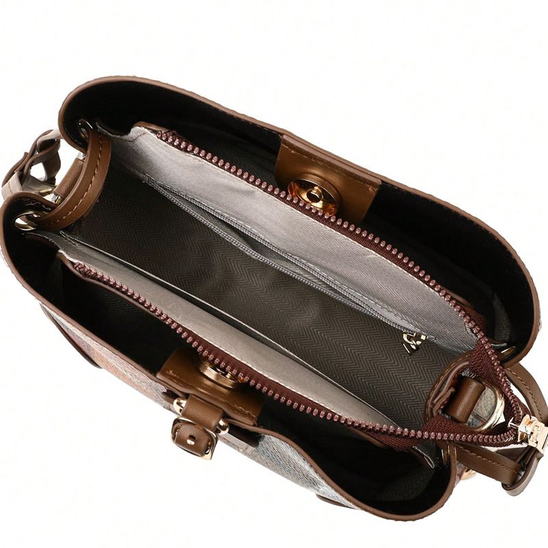 Women's bag niche design color collision Korean version versatile color mom buying vegetable bag women's single shoulder trendy bag splicing color bucket bag