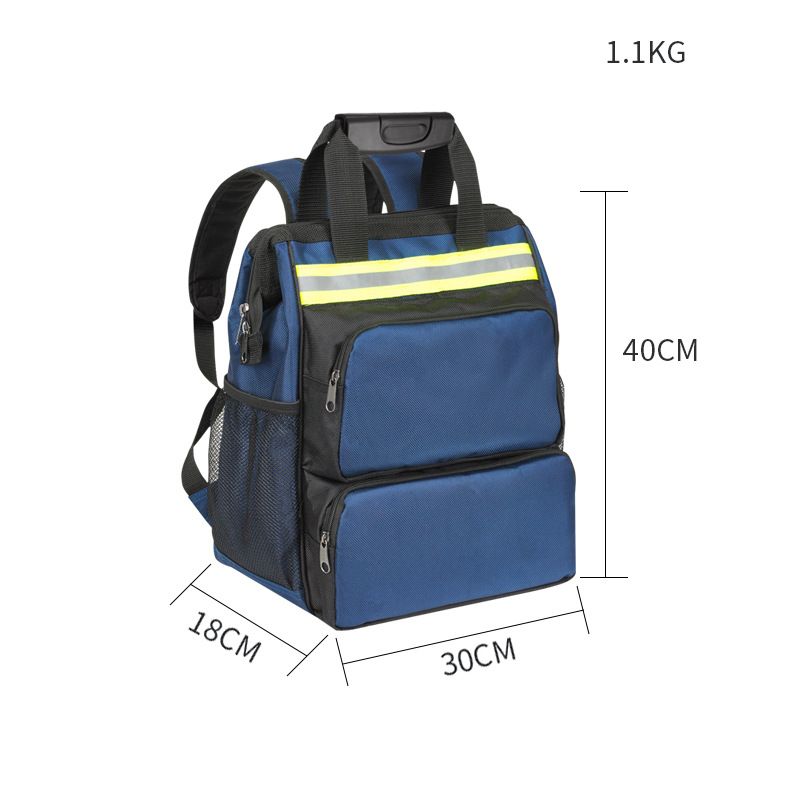 Double-shoulder tool Oxford cloth backpack sturdy and durable electrician housekeeping special weak current project large capacity storage