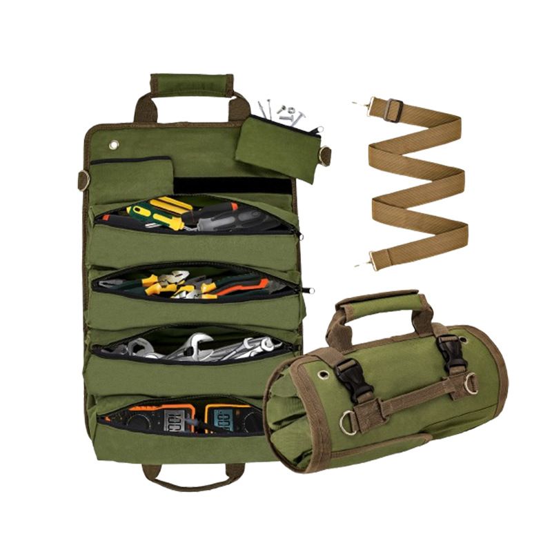 Hardware tool storage bag Oxford cloth accessories bag Hand-rolled canvas bag Electrician bag Tool accessories bag