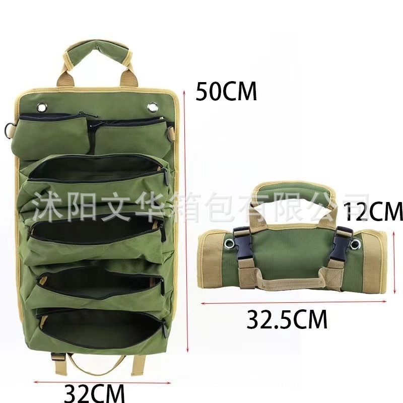 Foreign trade cross-border e-commerce new car hardware tool kit portable electrician tool kit roll electrician woodworking storage