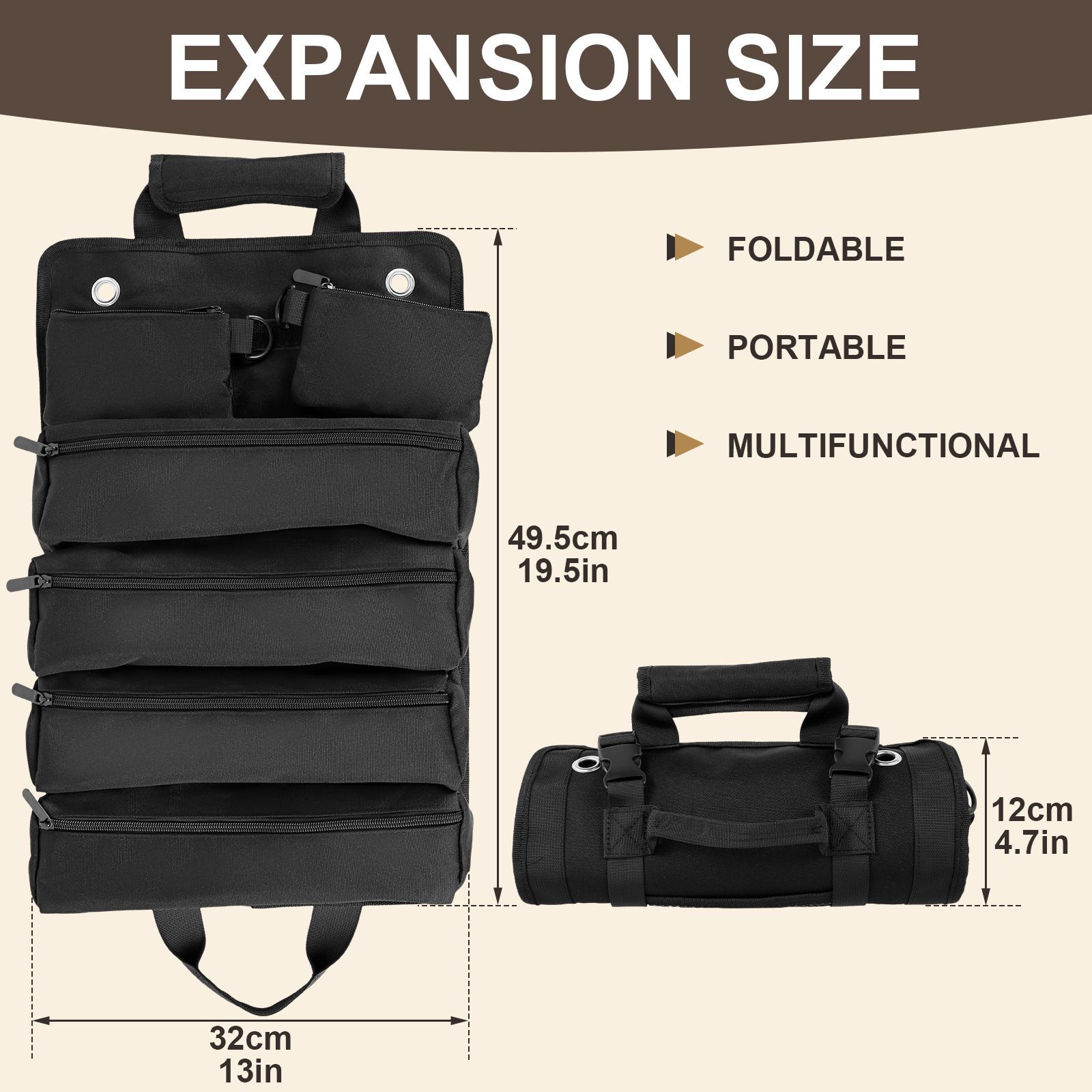 Foreign trade cross-border e-commerce new car hardware tool kit portable electrician tool kit roll electrician woodworking storage