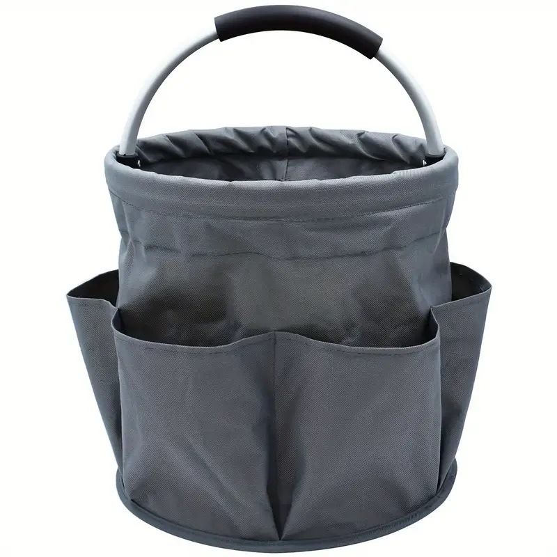 Portable Foldable Picnic Basket Garden Tool Basket Outdoor Handheld Basket Travel Storage Washbag Garden Storage Basket