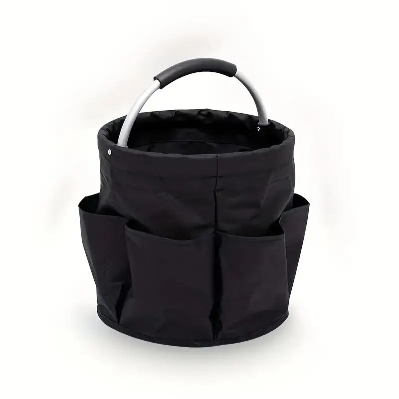 Portable Foldable Picnic Basket Garden Tool Basket Outdoor Handheld Basket Travel Storage Washbag Garden Storage Basket