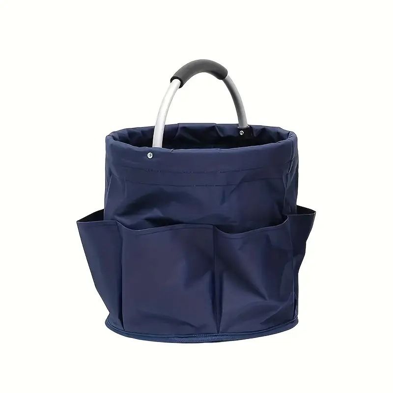 Portable Foldable Picnic Basket Garden Tool Basket Outdoor Handheld Basket Travel Storage Washbag Garden Storage Basket