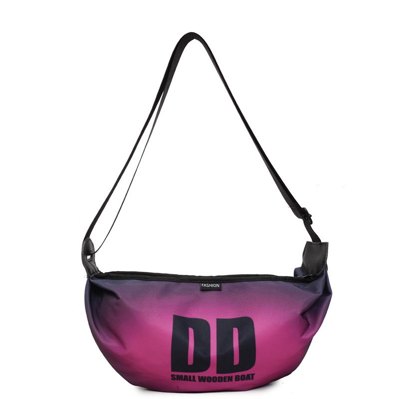 Japanese trendy colorful letter shoulder bag, summer casual fashion lightweight crossbody bag, women's niche western-style small bag