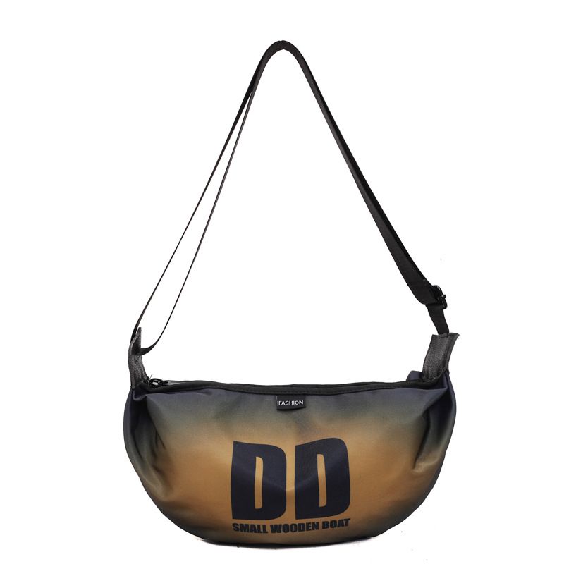 Japanese trendy colorful letter shoulder bag, summer casual fashion lightweight crossbody bag, women's niche western-style small bag