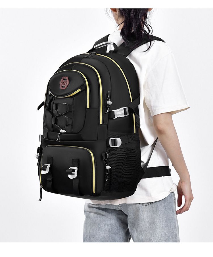 Backpack, backpack, women's lightweight large capacity backpack, high-end travel bag, hiking bag, Oxford cloth backpack