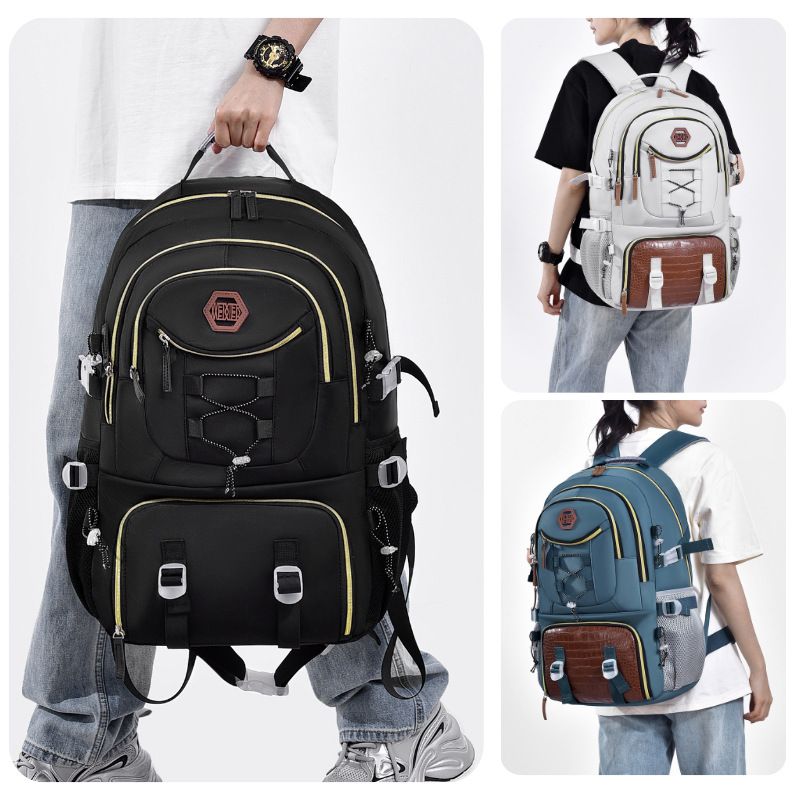 Backpack, backpack, women's lightweight large capacity backpack, high-end travel bag, hiking bag, Oxford cloth backpack