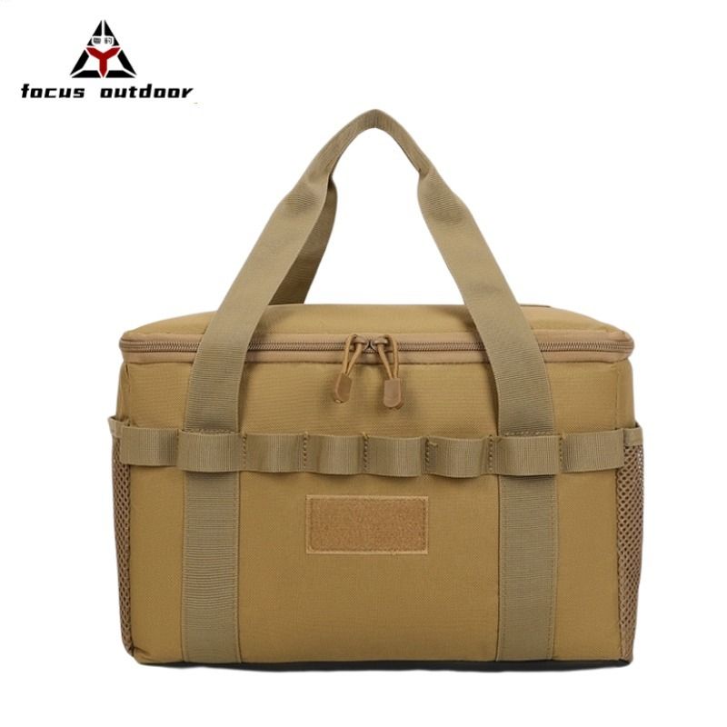Outdoor camping kitchenware storage bag, portable outdoor cookware storage bag, tableware, picnic supplies, camping tools storage