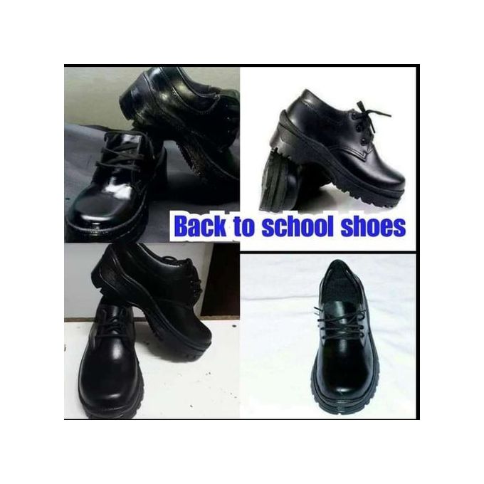 Boys and girls Leather Shoes Solid Black School Kids Shoes Spring Autumn Baby Casual School Shoes Children Shoes