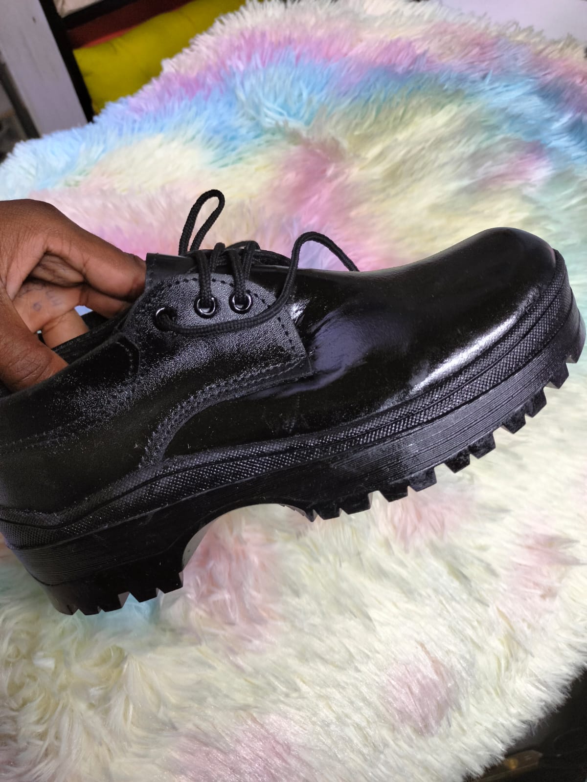 Boys and girls Leather Shoes Solid Black School Kids Shoes Spring Autumn Baby Casual School Shoes Children Shoes