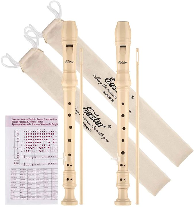 Generic Flute Soprano Recorder With Cleaning Stick for CBC and music enthusiasts