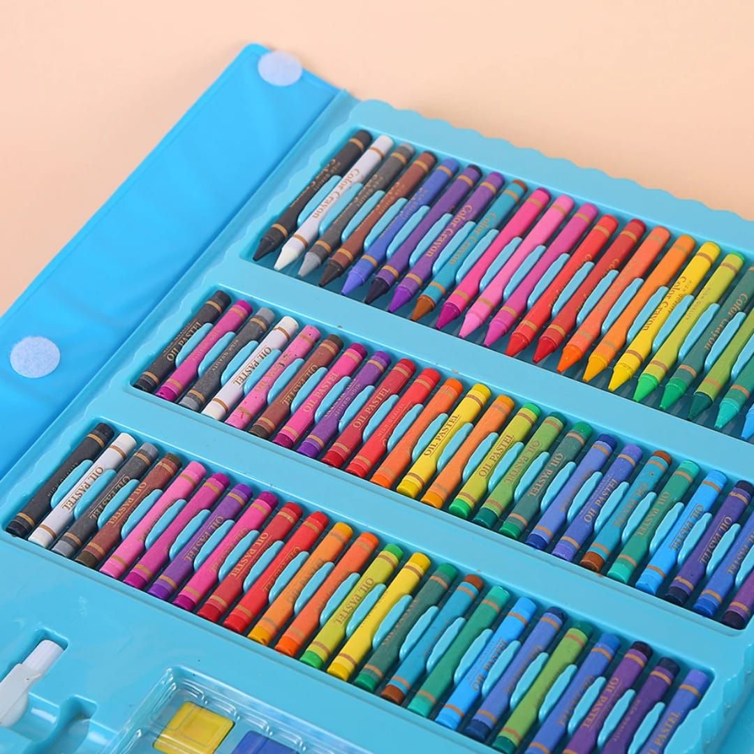 150 Pcs/Set Drawing Tool Kit Kids Art Set Painting Brush Art Marker Water Color Pen Crayon Kids Gift Art 150 Pieces CBC Kids Drawing Set & Colourig Art Set