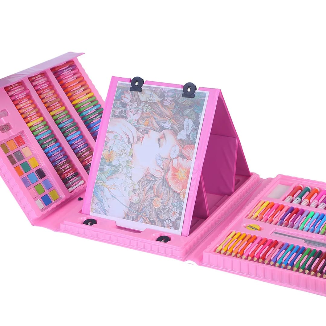 150 Pcs/Set Drawing Tool Kit Kids Art Set Painting Brush Art Marker Water Color Pen Crayon Kids Gift Art 150 Pieces CBC Kids Drawing Set & Colourig Art Set