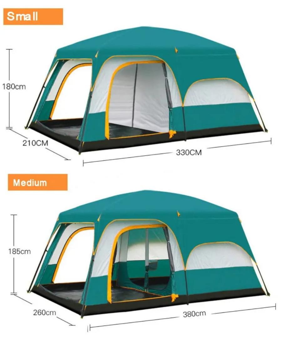 5-8 camping tent, wo rooms tent. All whether double layer tent