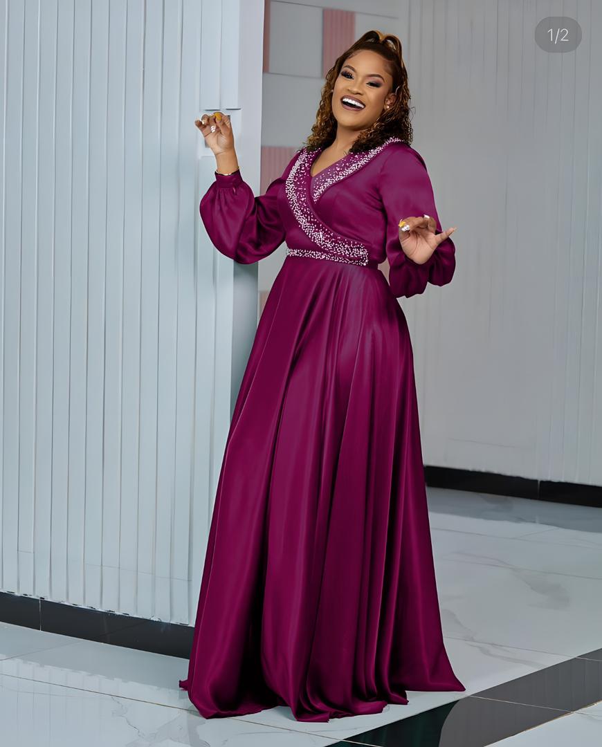 🌟 High-Quality Plus-Size Dashiki-Inspired Maxi Dress – Bold & Elegant African Print Look 🌟