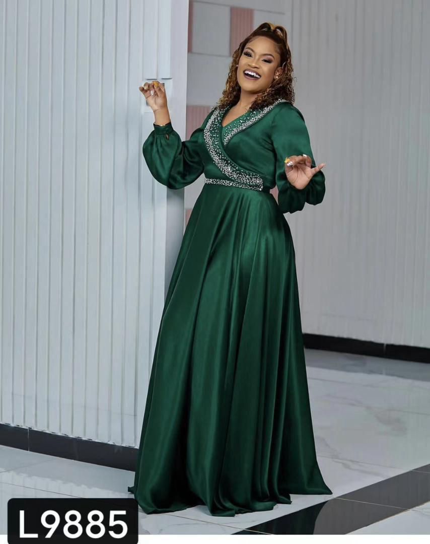 🌟 High-Quality Plus-Size Dashiki-Inspired Maxi Dress – Bold & Elegant African Print Look 🌟