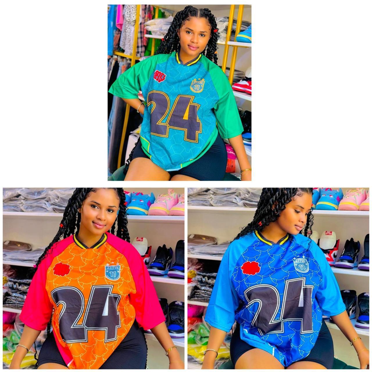 🏀 Oversized Short-Sleeve Jersey Mesh Top – Sporty & Stylish Number Print Tee 🏀