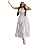 Elegant Long Flowing Dress – Classy Prom & Graduation Gown for Women | Trendy Summer Outfit for Weddings & Evening Parties