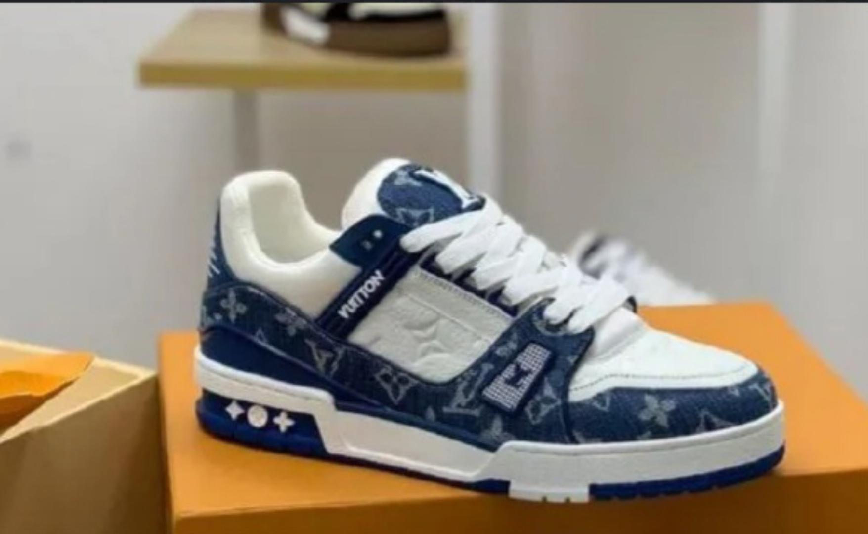 💯Quality fashion ✨️ Luis Vuitton LV Trainers men's / unisex shoes sneakers 🔥🔥