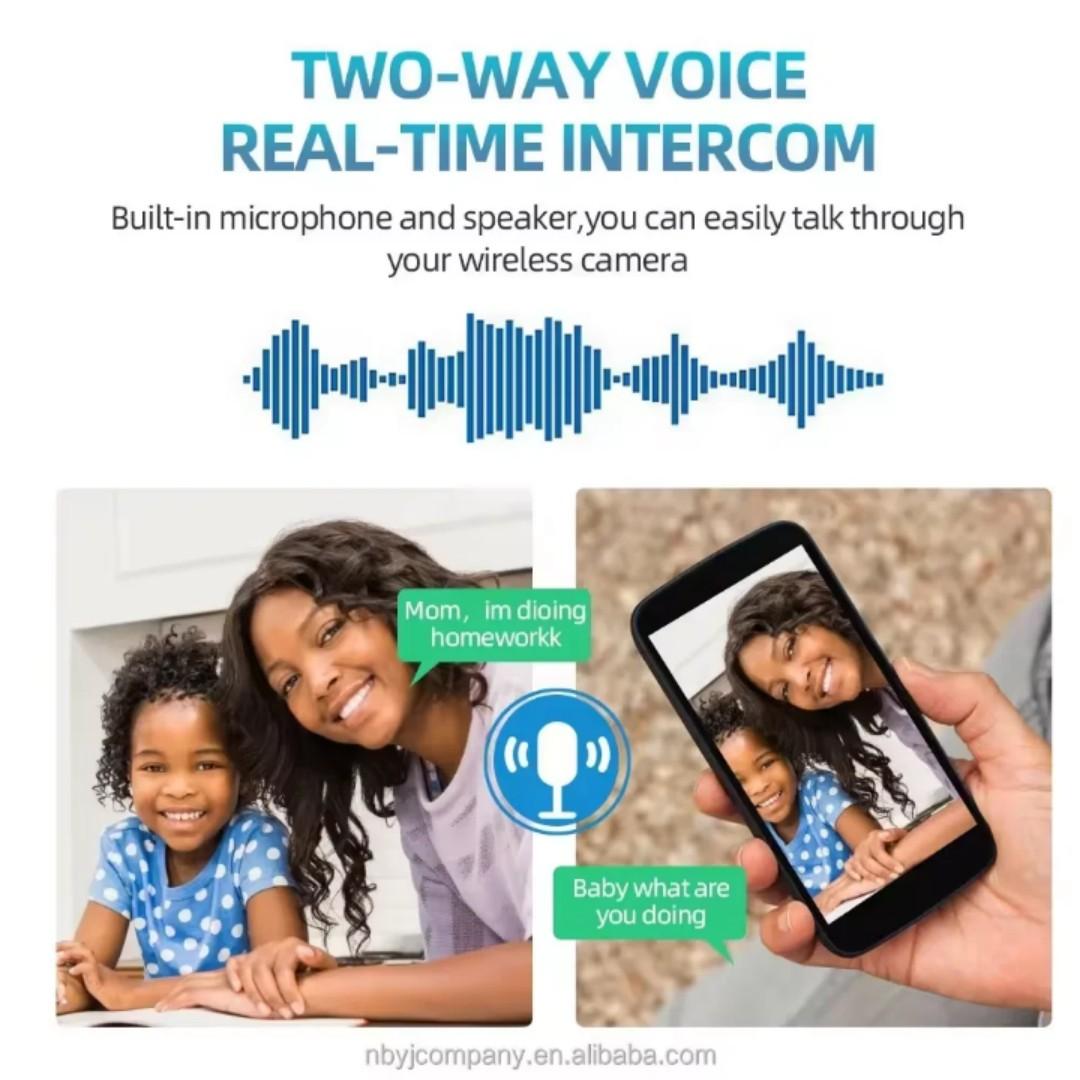 Ptz Rotating Wireless Wi-Fi Nanny CCTV Bulb Security Camera