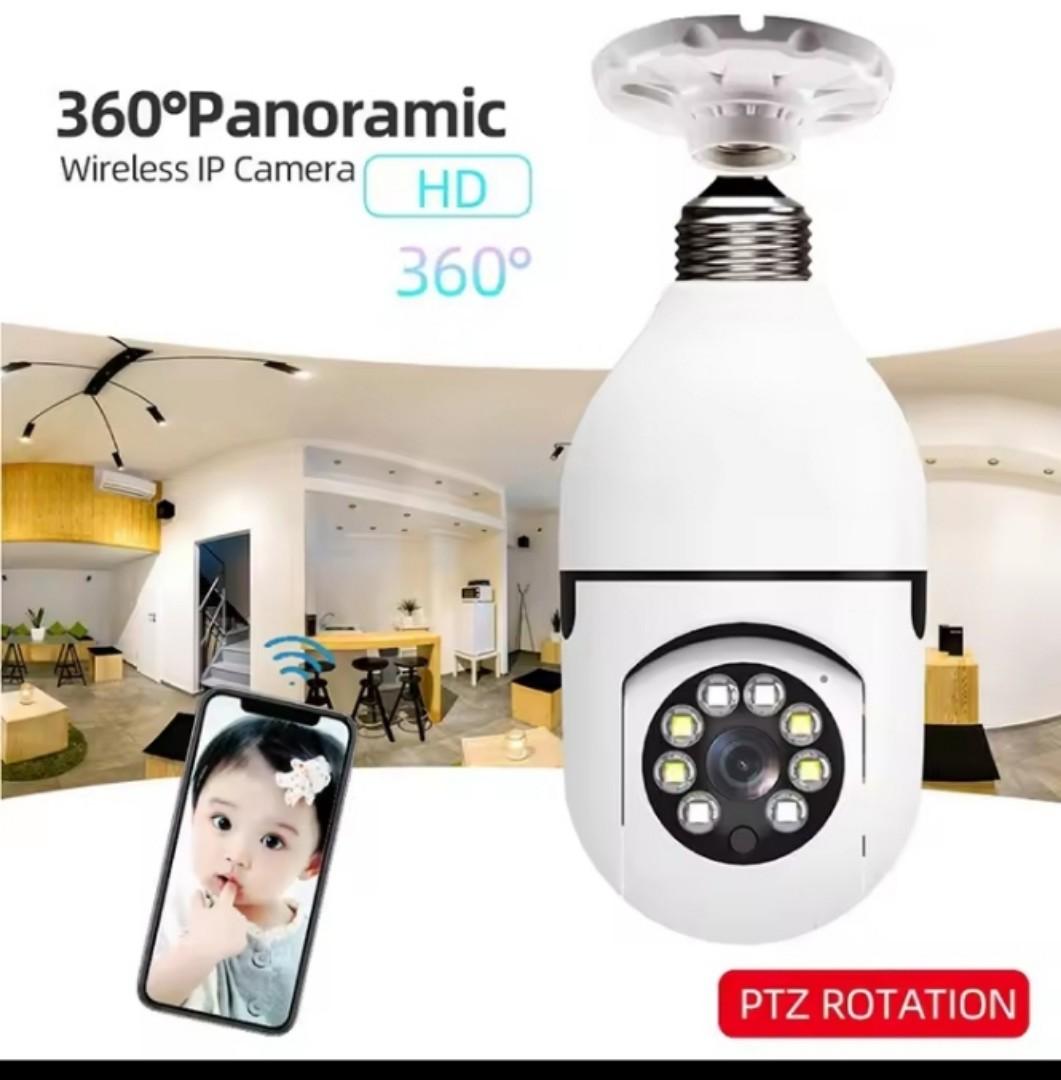 WiFi CCTV CAMERA 1080P Wireless 360 Degree Cctv Security Light 360 Panoramic Bulb Camera
