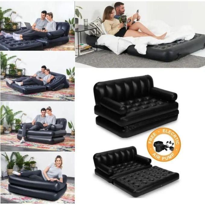 Bestway 5 IN1 Inflatable 2-seater Sofa-bed With Hand PumpThis awesome Inflatable 2-seater Sofa-bed is a multifunctional inflatable sofa-bed. It's both a sophisticated and comfortable furniture.