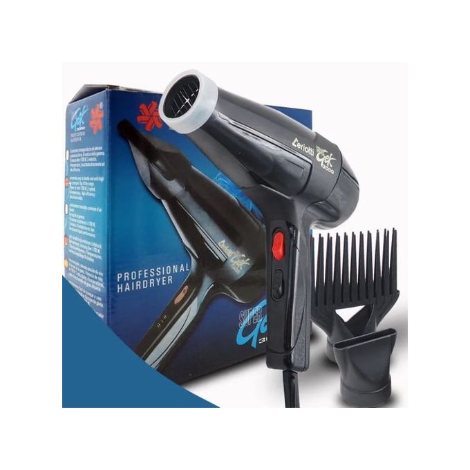 Ceriotti GEK 3000 Professional Hair Blow DryerYou can now own your personal hair dryer. It is handy,durable,produces low noise and it has lightweight and compact design. This Ceriotti heavy duty hair