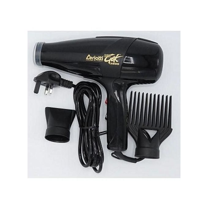 Ceriotti GEK 3000 Professional Hair Blow DryerYou can now own your personal hair dryer. It is handy,durable,produces low noise and it has lightweight and compact design. This Ceriotti heavy duty hair