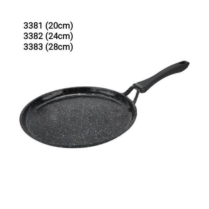 EDENBERG Edenburg Crepe Pan(28cm)The EB-3393 pancake pan is made of durable cast aluminum that is resistant to corrosion and meets all quality requirements. A special marble non-stick coating.
