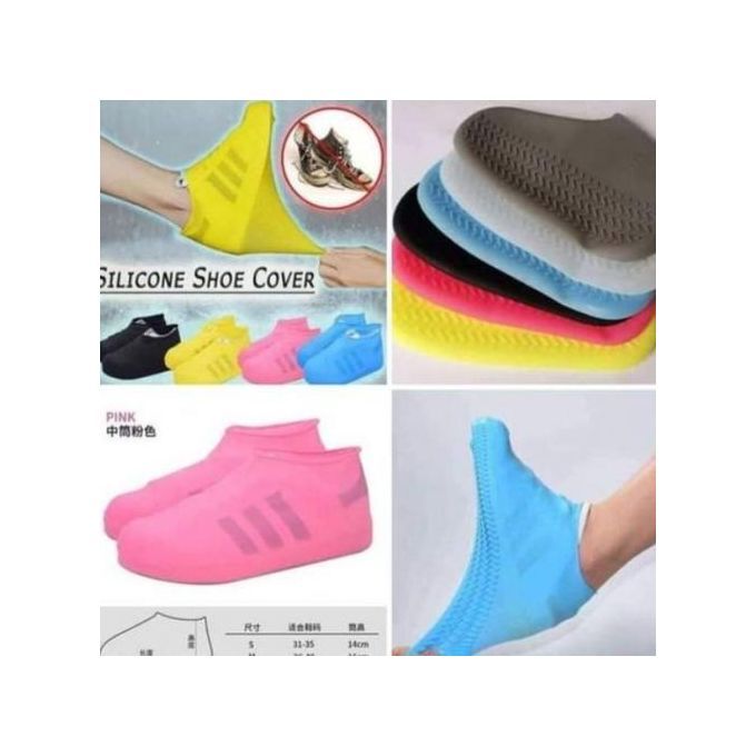 Waterproof Shoe Covers, Non-Slip Water Resistant Overshoes Silicone Rubber Rain Shoe Cover Outdoor cycling Protectors apply to Men, Women, Kids