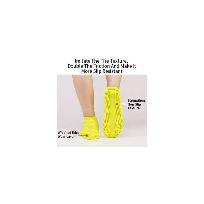 Waterproof Shoe Covers, Non-Slip Water Resistant Overshoes Silicone Rubber Rain Shoe Cover Outdoor cycling Protectors apply to Men, Women, Kids