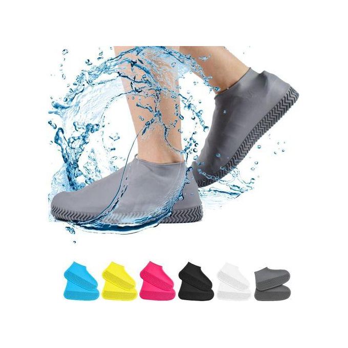 Waterproof Shoe Covers, Non-Slip Water Resistant Overshoes Silicone Rubber Rain Shoe Cover Outdoor cycling Protectors apply to Men, Women, Kids