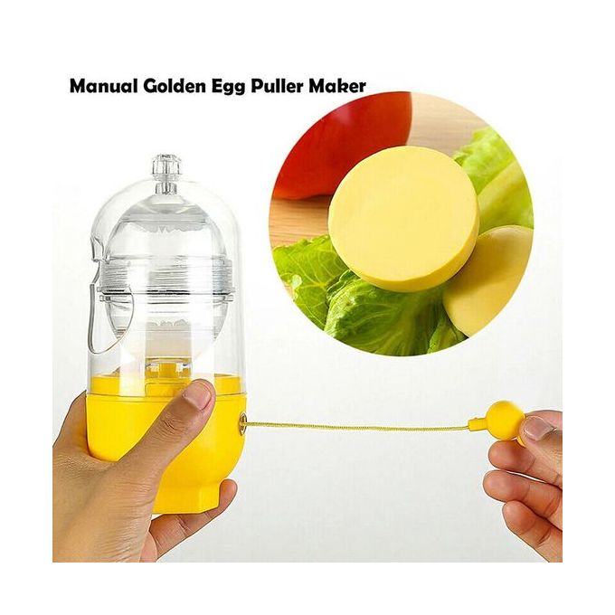 Manual Egg Mixer Scrambler Egg White Yolk Mixer-No Shell BreakNo shell breaking: no shell breaking and shaking during the whole process, egg white and egg yolk are not in contact with air, so the eggs