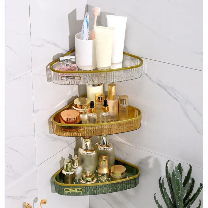 Elegant Acrylic Rectangular Fancy Bathroom Shelf.For a sleek and modern organizer rack that is useful and convenient as well, this bathroom organizer box is the perfect choice