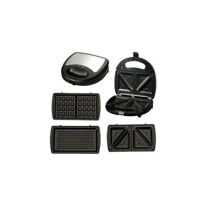 Sokany 3 in 1 Electric Sandwich Maker, Panini Press Grill and Waffles Non-Stick Plates for Cooking Grilling, Burgers, Steaks and SnacksThe 3 in 1 Sandwich can can be used to cook a variety of dishes.