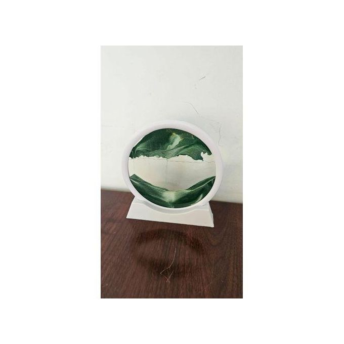 Decorative 3D Moving Sand Art Glass Ornament Deep Sea Sandscape In Motion, Flowing Sand Frame For Home And Office Decor360° Rotating Sand Art: Enjoy an ever-changing landscape of deserts, mountains, a