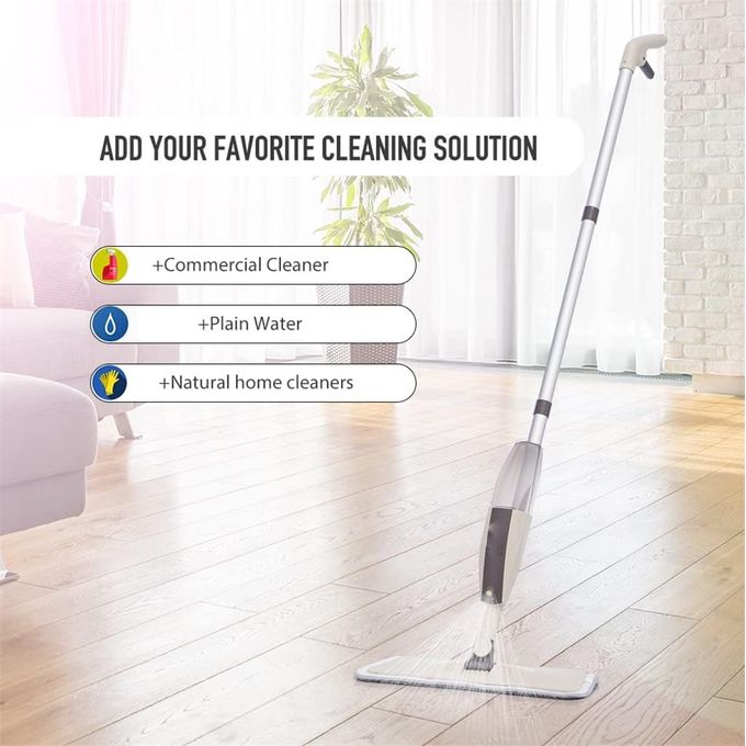 Generic Portable Spray Mop -Eco-Friendly & Fast -in-1 Wet/Dry Microfiber Mop Microfiber Mop with refillable spray bottle and washable Microfiber Pad Cleans multiple surfaces: