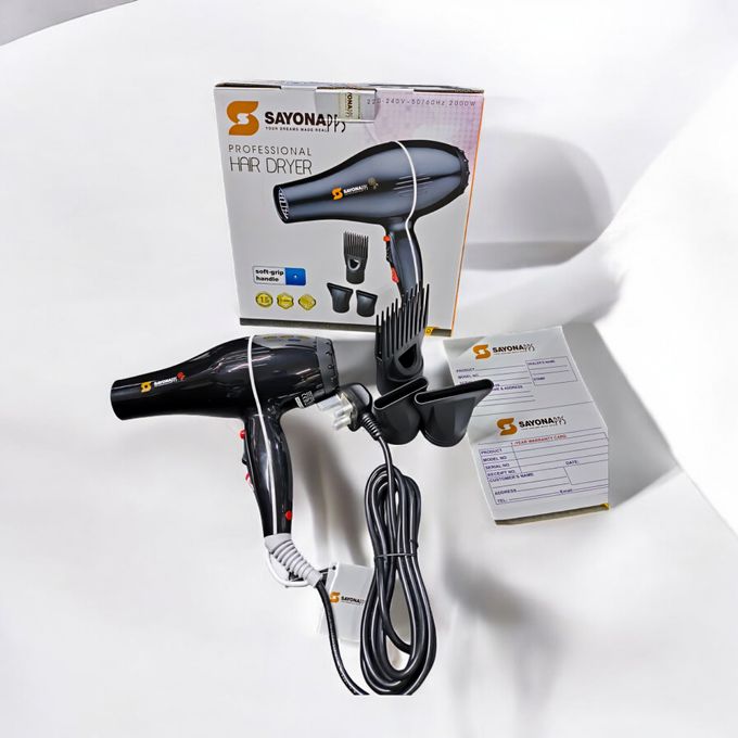 Sayona professional hair blow dryer
Sayona Original Blowdry SY-300 Blowdry Hair Dryer With Powerful 2000 Watts (Best For Commercial