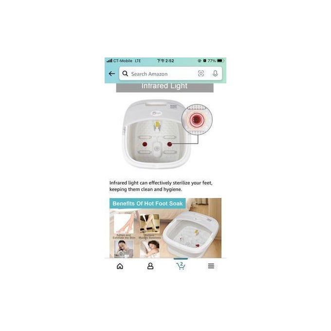 High quality portable silicon folding electric foot bath machineEnjoy the foot spa at home, beauty salons, health care centers or traveling. You can spend hours soaking your feet and ease the pain