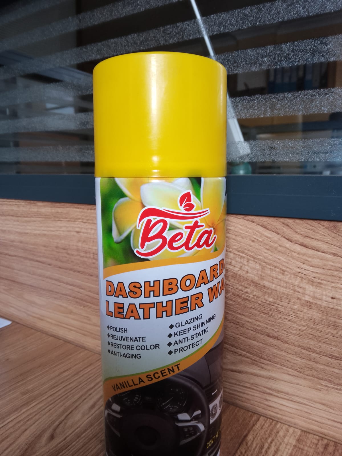 Beta Dashboard & Leather Wax Cleaner and Protector .Available in Vanilla and Strawberry Scent (450ml)