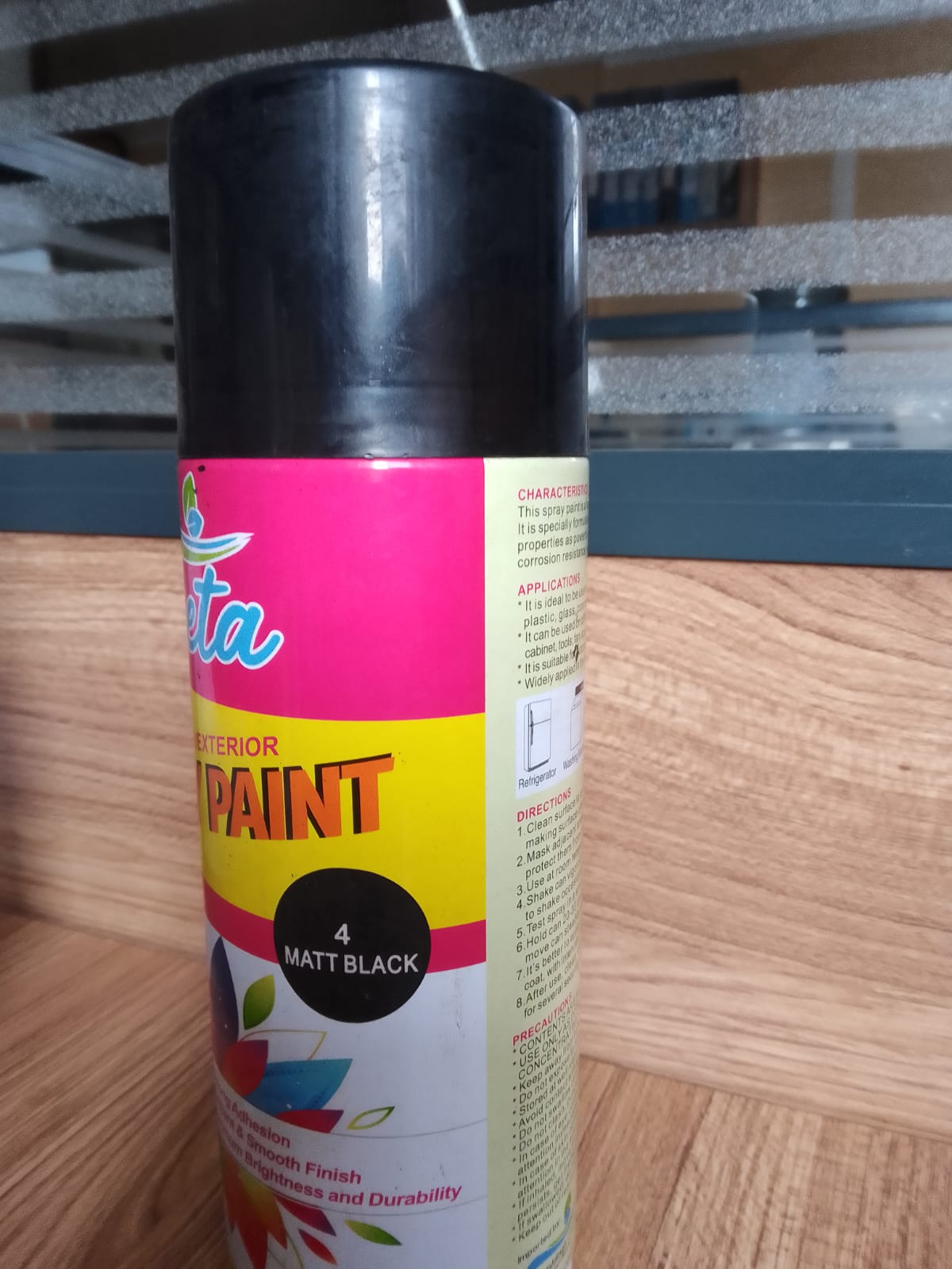Multi-Surface Quick-Dry Spray Paint – Available in Black, Matt Black, White, Matt White, Bright Chrome, Bright Gold, and Silver  (Wholesale-12 Pieces )