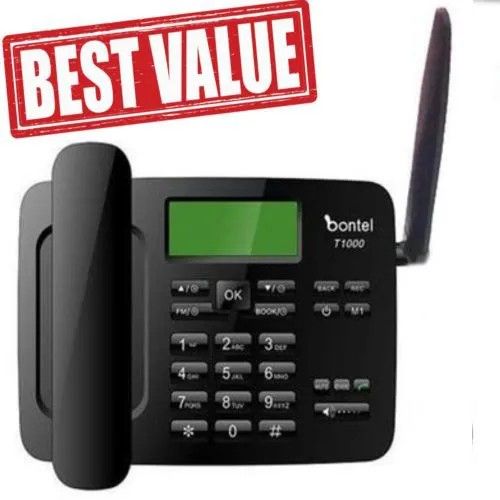 Bontel T1000 Wireless Desktop/Landline Phone – Effortless and Dependable Communication. Stay Connected Anytime, Anywhere with Reliable, SIM-Compatible Technology.